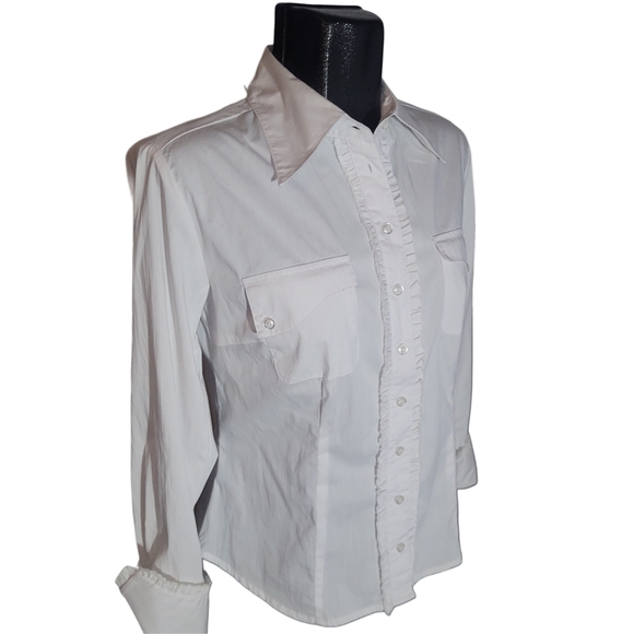 Nicole Benisti White Button-Up Shirt - Picture 2 of 6